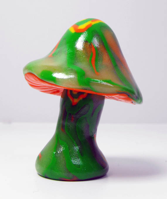 polymer clay mushroom