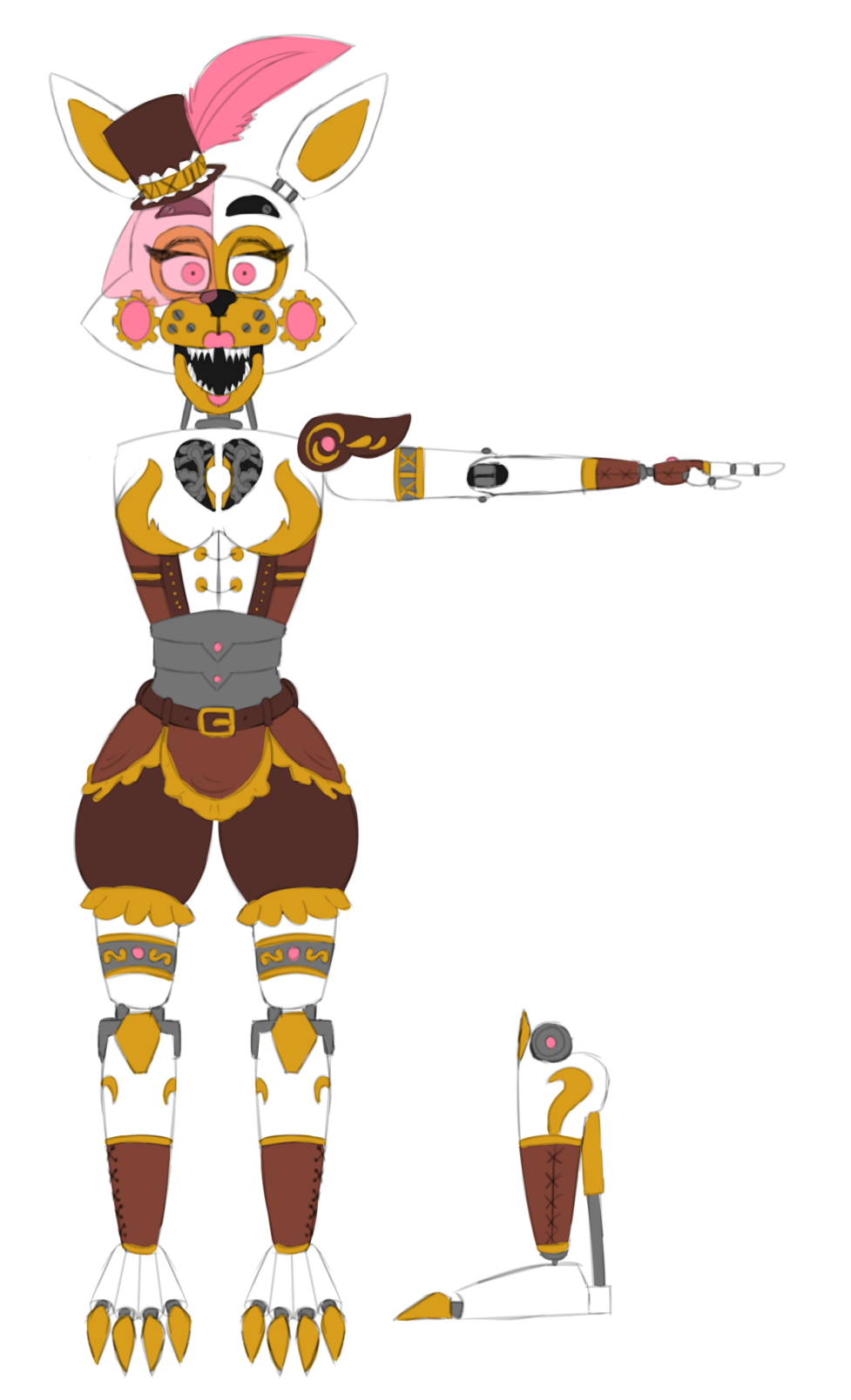 Steampunk Foxy by ShadowToyChica on DeviantArt