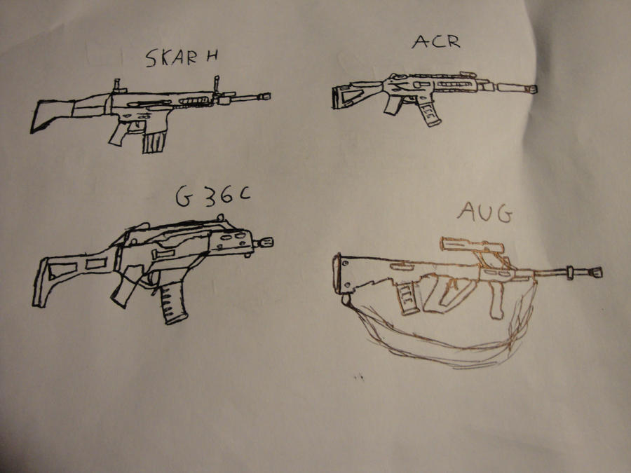Assault rifle doodle 1 by Bleacksabbaff on DeviantArt