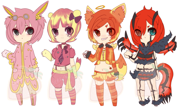 Pokemon Gijinka Adoptables Batch 005 [Closed]