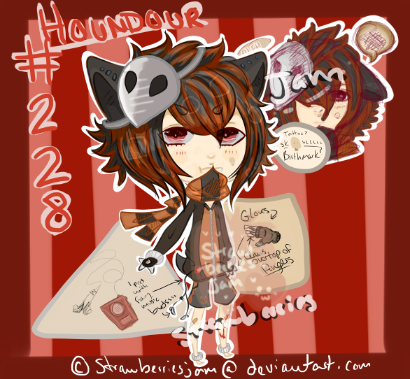 Sketchy Houndour Gijinka Adopt [Closed]