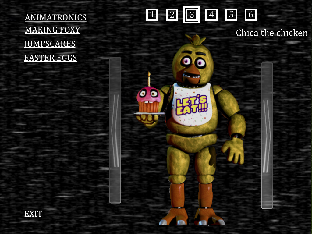 Funtime Chica in the Extras Menu by crazycreeper529 on DeviantArt