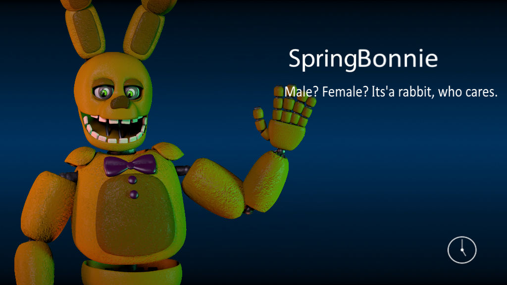 FNAF SFM: SpringBonnie (Remake) by woodyfromtexas on DeviantArt