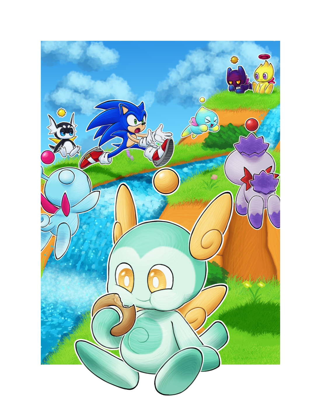 Meanwhile at the Chao Garden by Nowykowski on DeviantArt