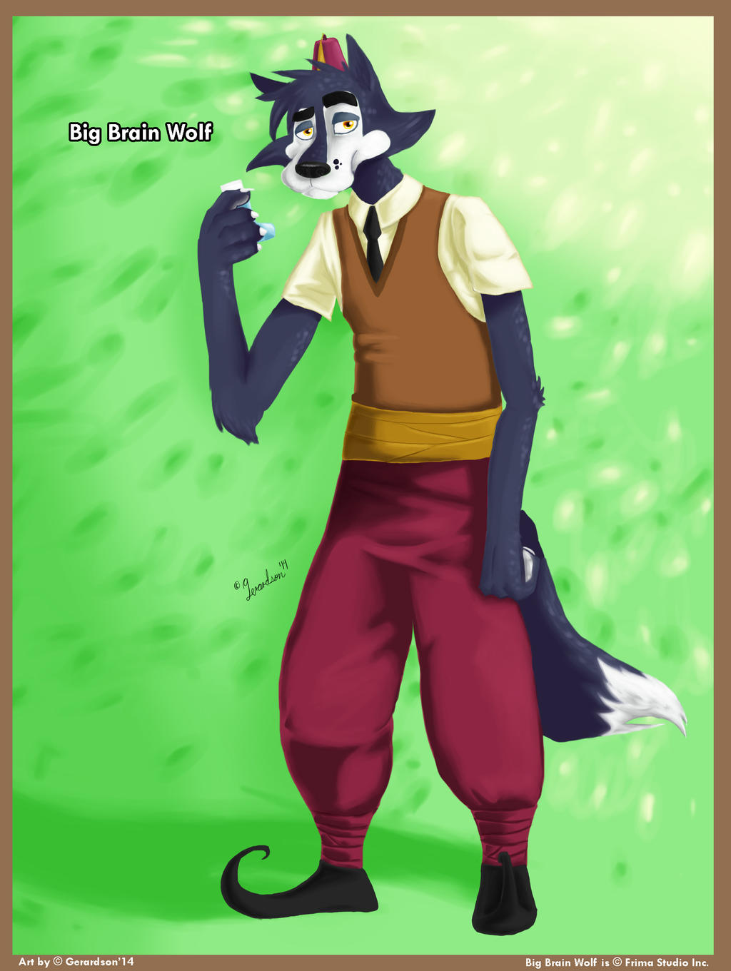 Famous Wolves - Big Brain Wolf by Gerardson on DeviantArt