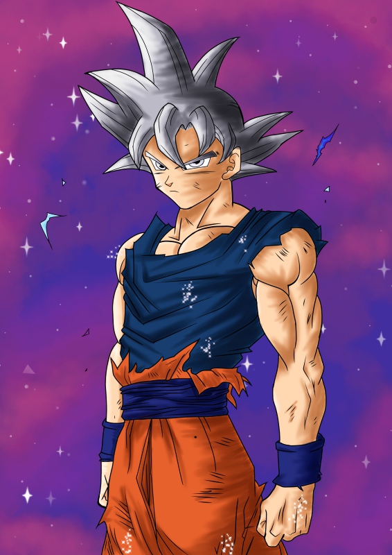 Goku UI Manga color by AnnoyingCatSD on DeviantArt