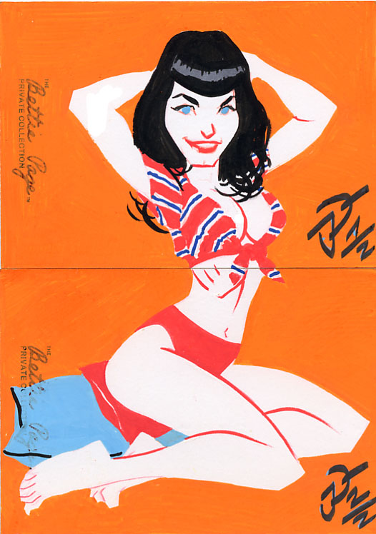 Betty Page Sketchcards