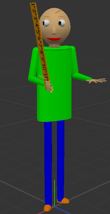Baldi Standing Model Baldi model by McfakeThomasOfficial on DeviantArt