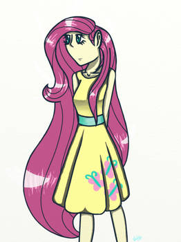 Fluttershy (human my version)