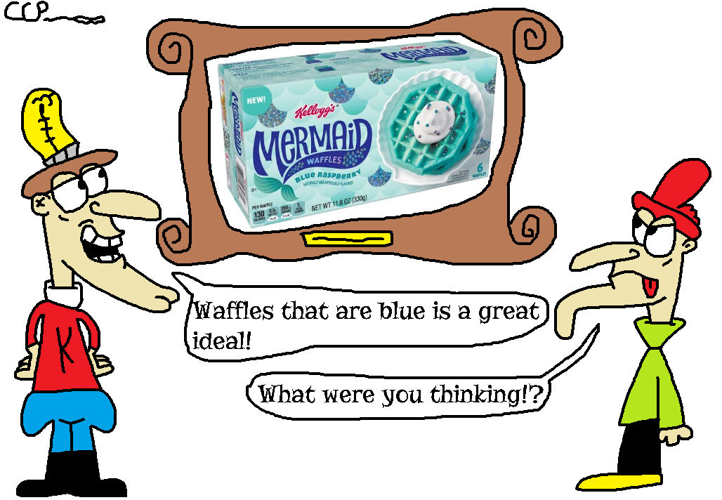 Mermaid Blue Raspberry Waffles by CARCITYPILOT31 on DeviantArt