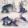 Tortoise and the Hare - concept sketches