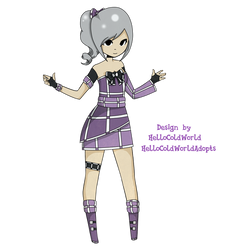 Point Adopt - Purple Plaid Girl [CLOSED]