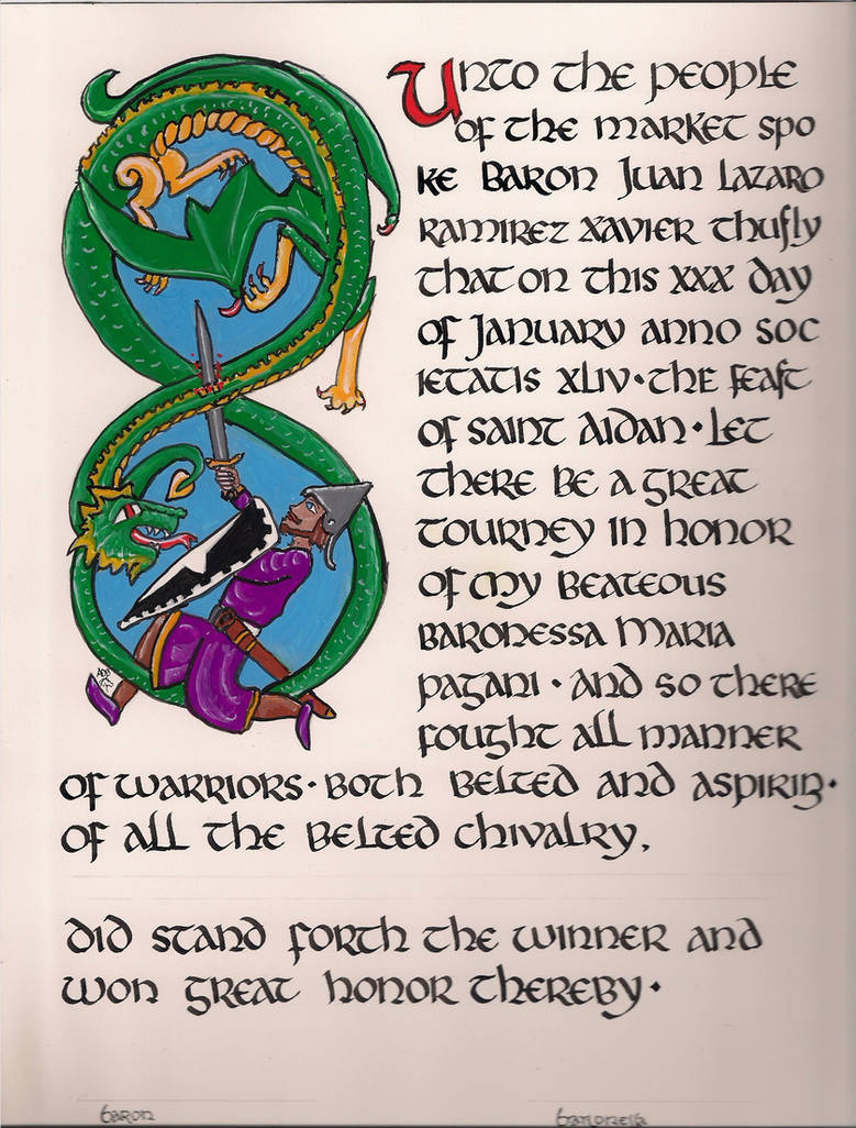 Medieval Calligraphy by annawriterchick on DeviantArt