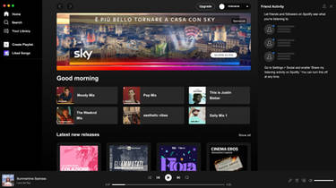 @ spotify template by violetlows on DeviantArt