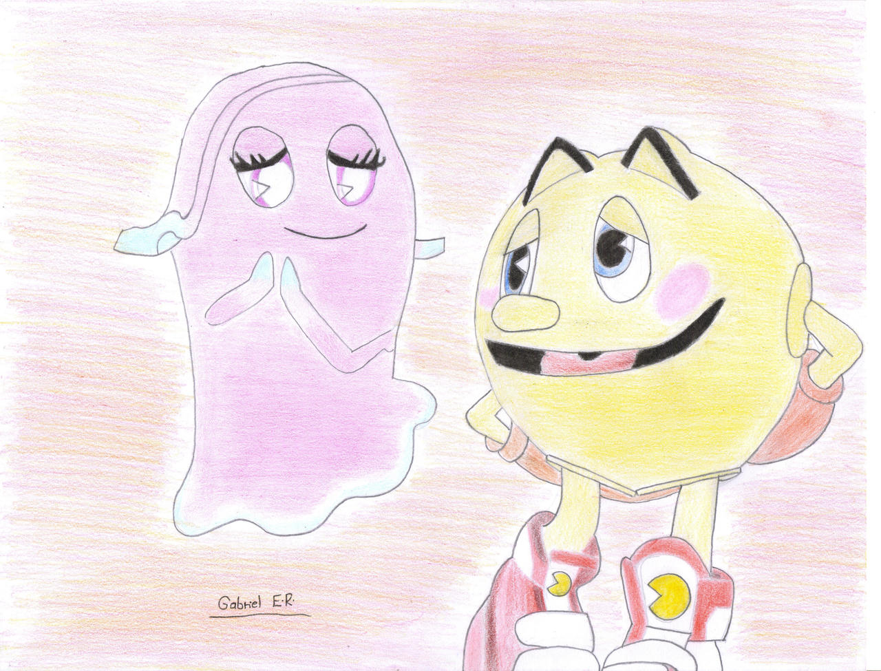 Pinkey Pacman Pac-Man X Pinky by GABOaNiMaTeD1998 on DeviantArt