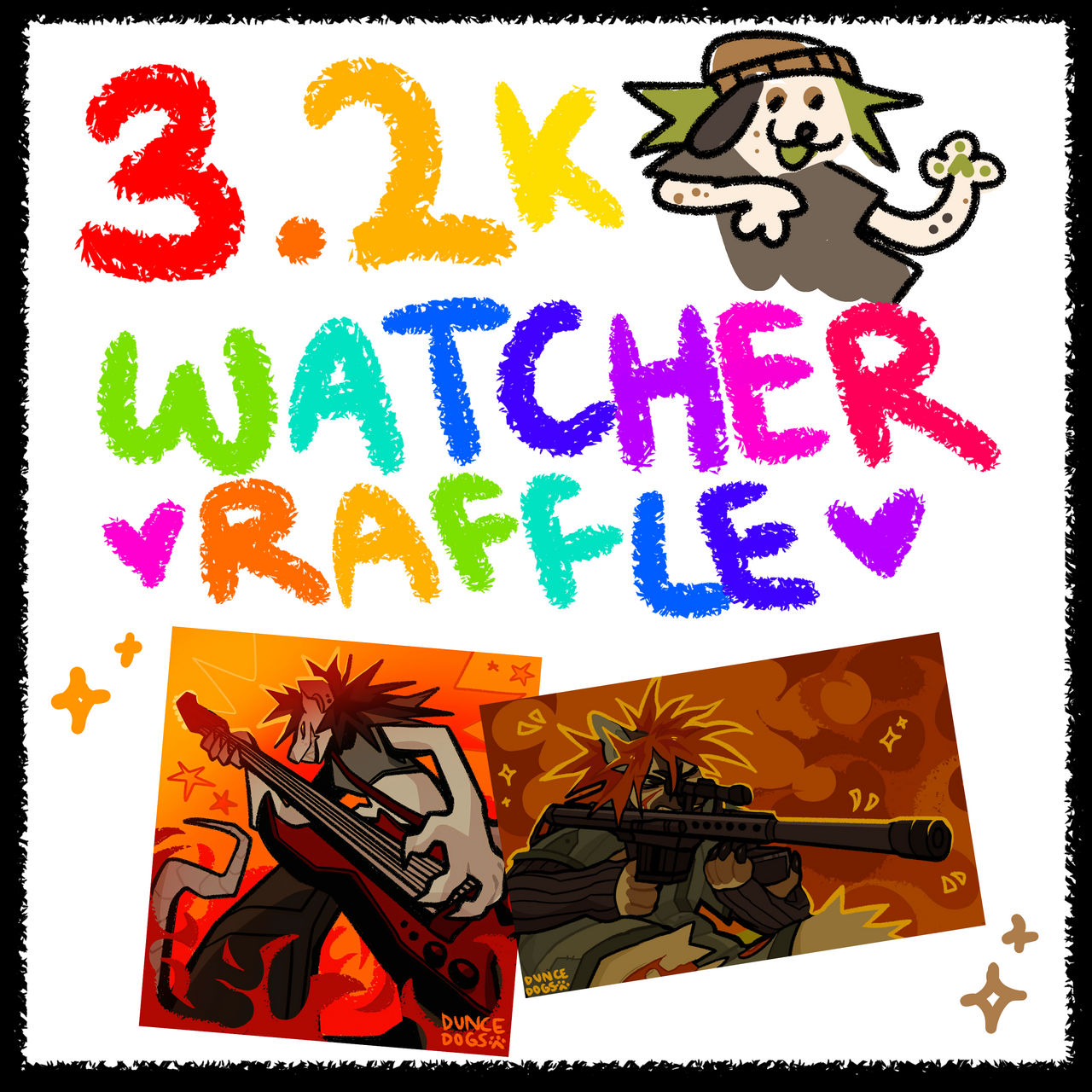 721 Raffle 3.2K WATCHER RAFFLE by DUNCEDOGS on DeviantArt