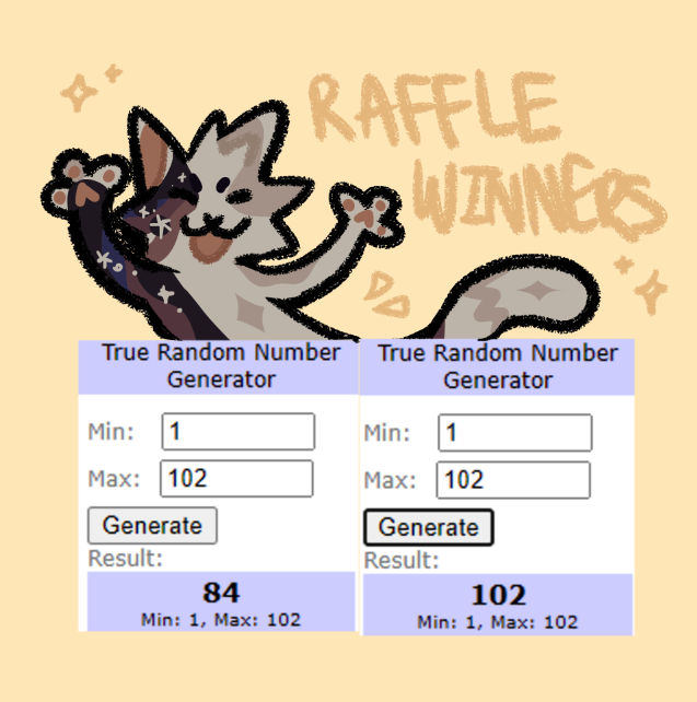 Dune Raffle RAFFLE WINNERS by DUNCEDOGS on DeviantArt