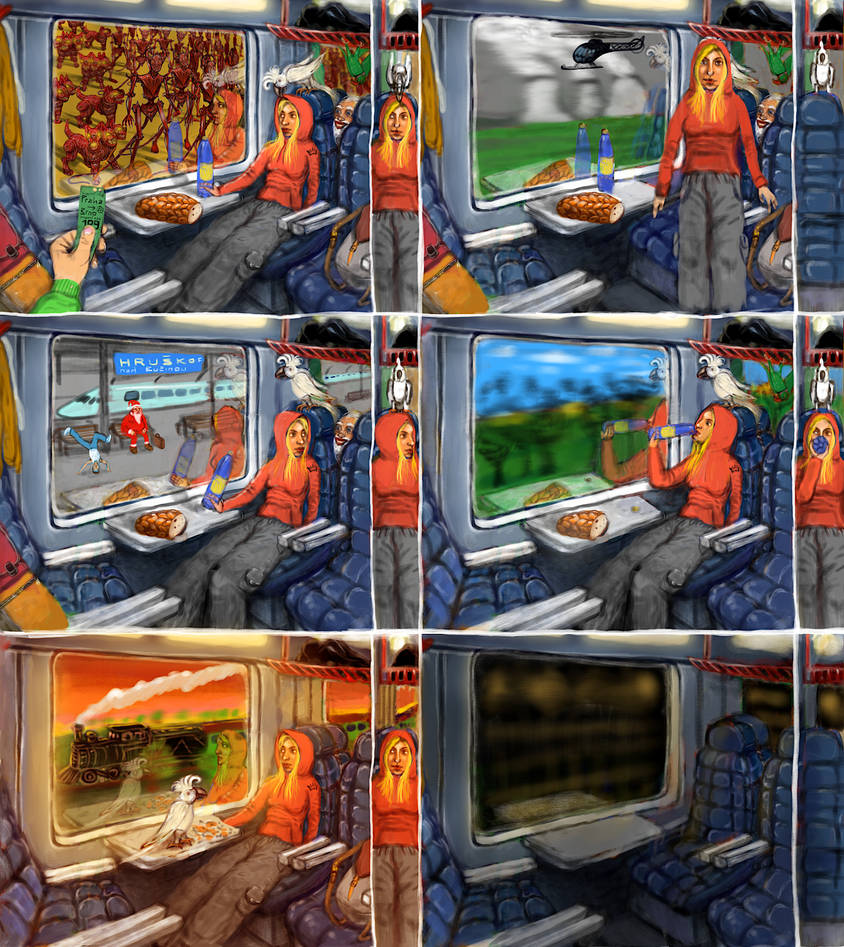 train ride timelapse comics - ipad pro sketchbook by PavelHruskovsky on ...