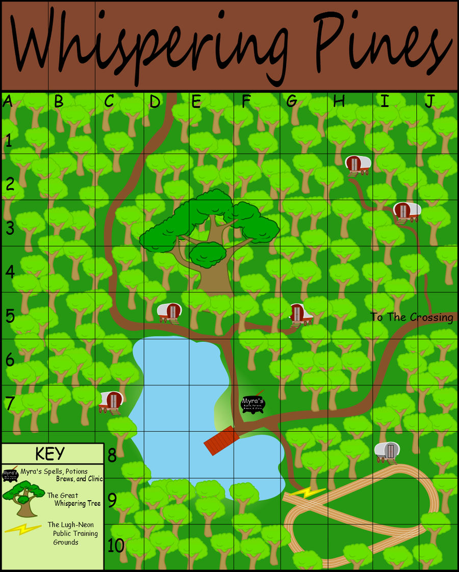 Whispering Pines Map