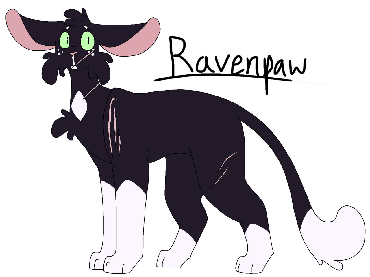 Warrior Cats] Ravenpaw Style Test REDO by dogabba on DeviantArt