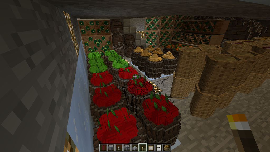 Minecraft Meat Base minecraft - mountain base food storage by axlsparda on DeviantArt