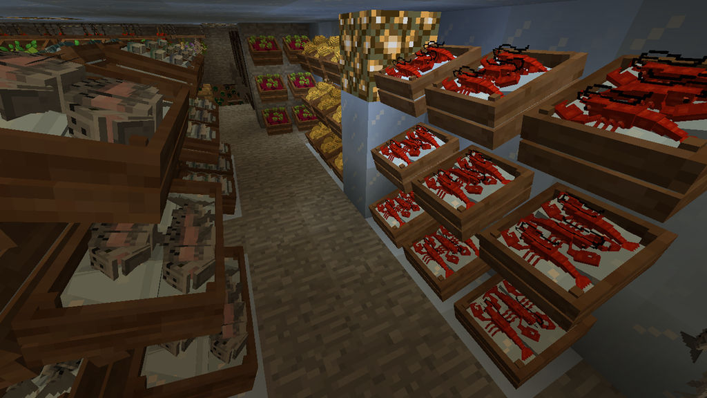Minecraft Meat Base minecraft - mountain base food storage by axlsparda on DeviantArt