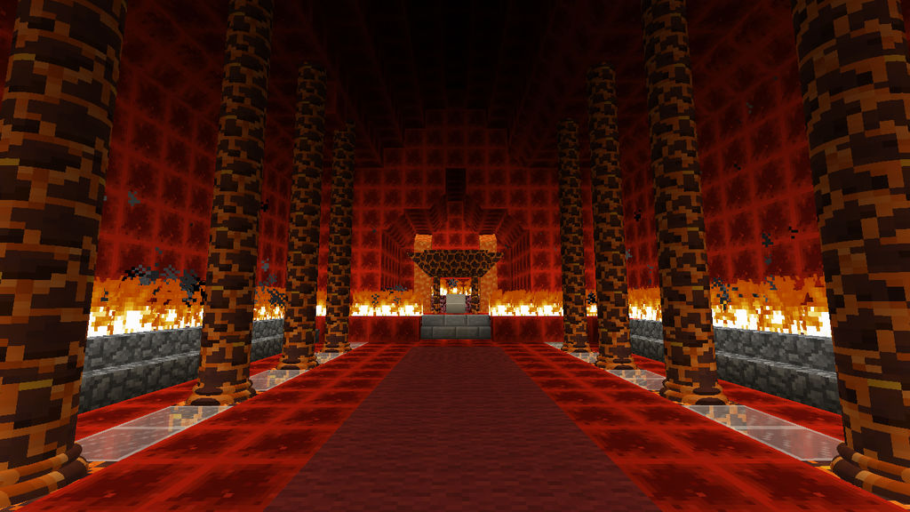 Minecraft Fire Lord Throne Room By Axlsparda On Deviantart