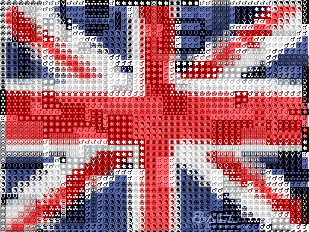 pieces of Union Jack