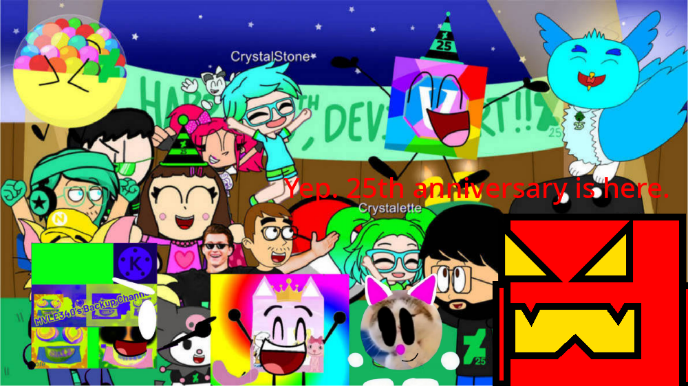 Random250 Deviantart 25th DeviantArt Anniversary Party by DswombatDrawsStuff on DeviantArt