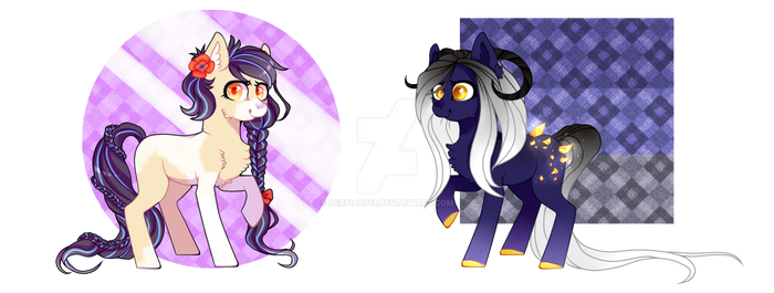 Poppy and Crystal pony adopts (CLOSED)