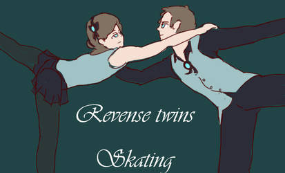 Reverse Twins Skating 01