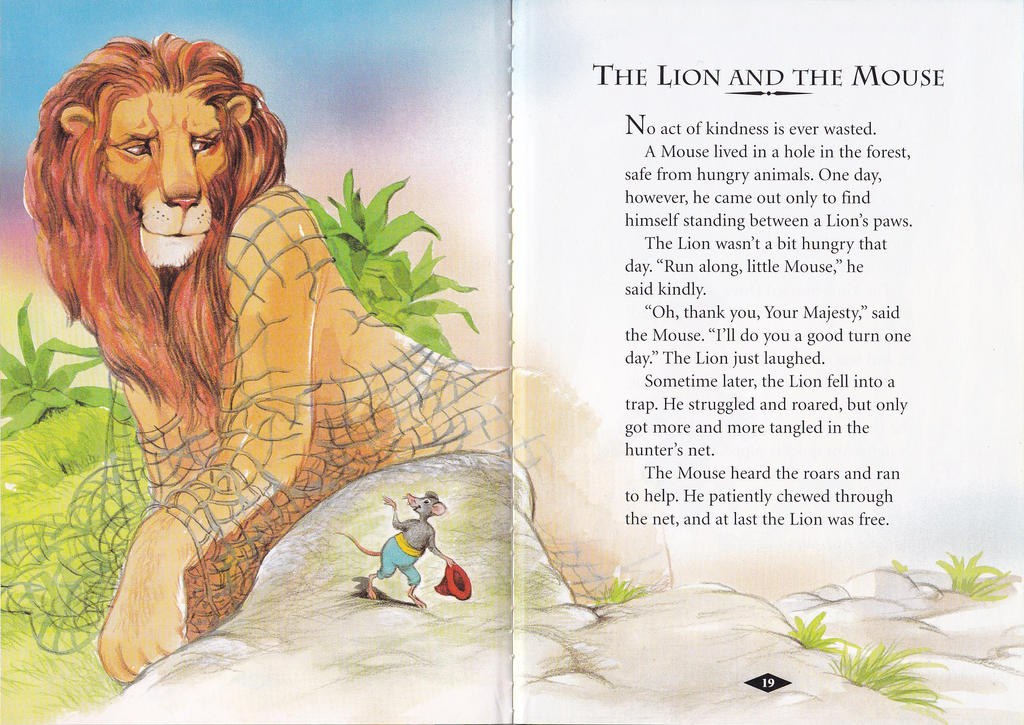 Aesop's Fables - The Lion and the Mouse by dacostpa on DeviantArt