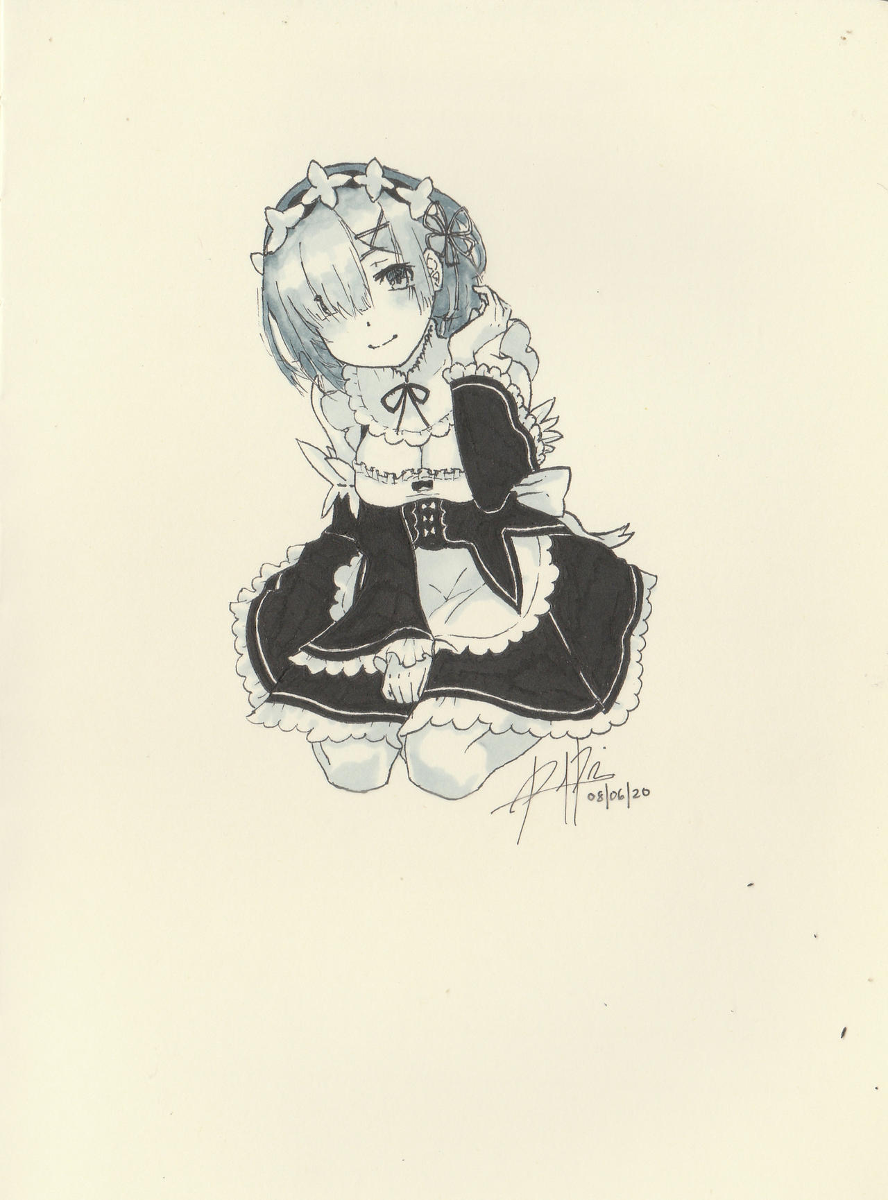 Rem Re Zero Fan Art By ArespiKun On DeviantArt rem-re-zero-fan-art-by-arespikun-on-deviantart