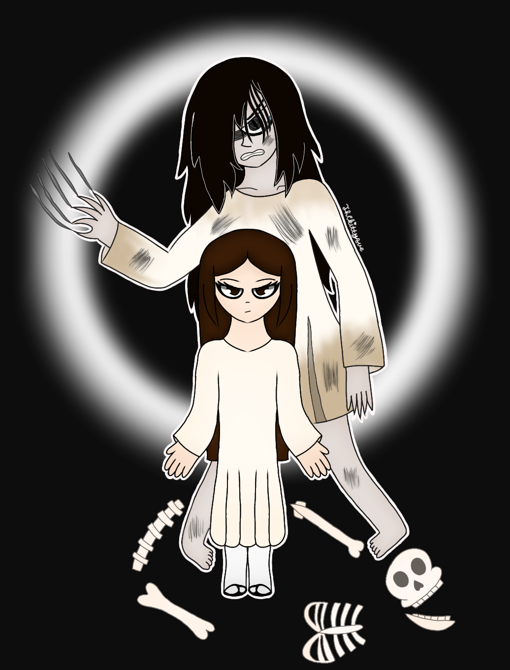 Samara And Raphael Samara (Dead and Alive) from The Ring Fan Art by TheKittyQue on DeviantArt