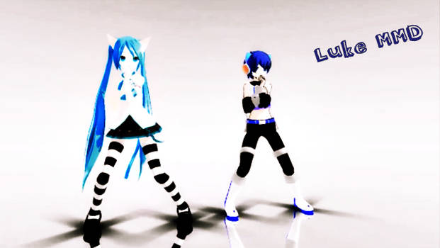 MMD MAGNET  Lat Neko Miku and Lat Neko Kaito