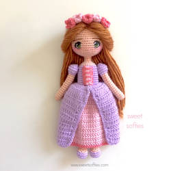 Princess Maeve Amigurumi Crochet Art Doll Pattern
