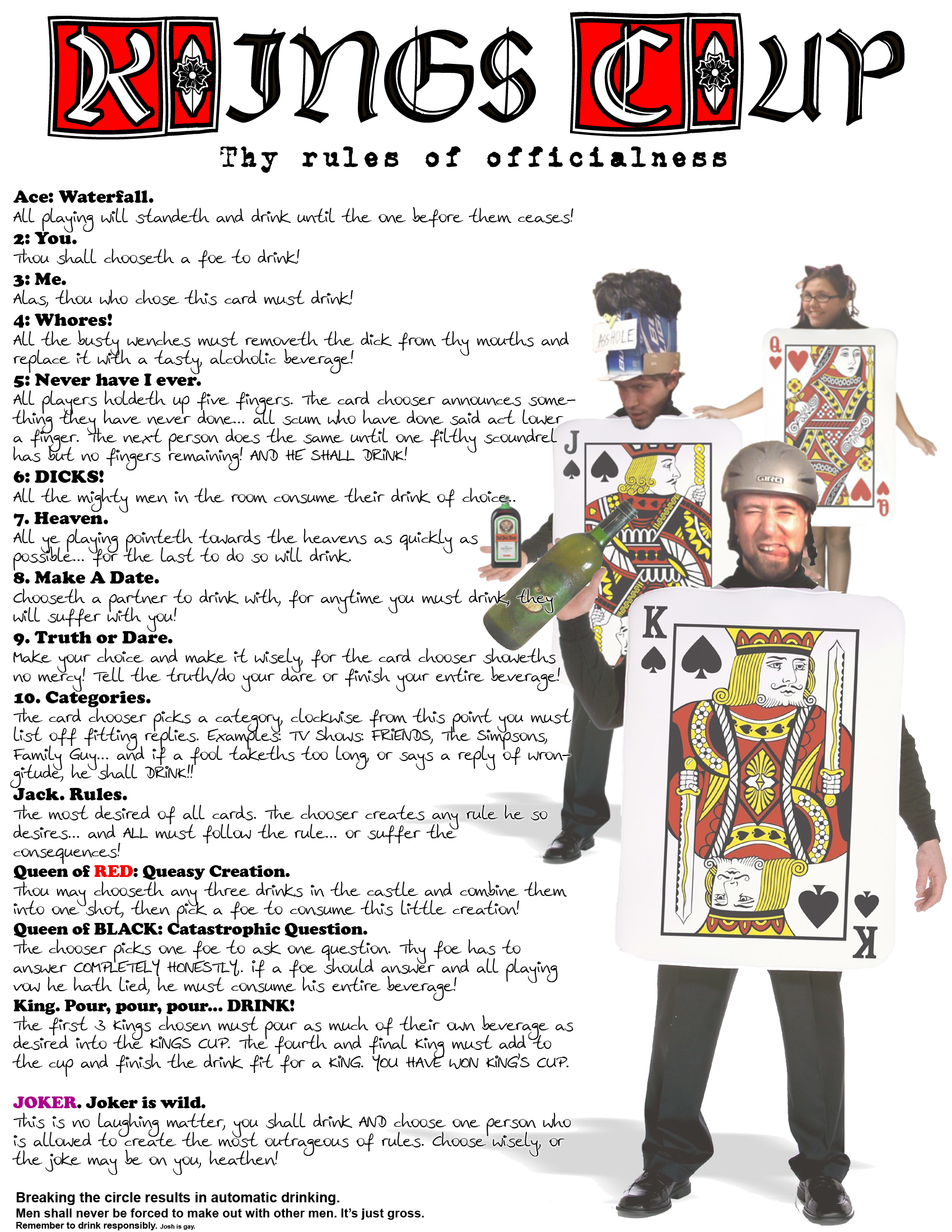 Kings Cup Rules by BurnZig on DeviantArt