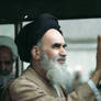 Ruhollah Khomeini and a child