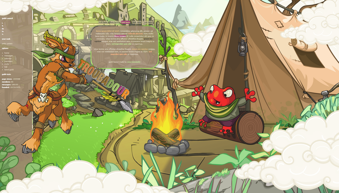 Guild Layout Troubadour's Guild Layout 3 by sosuftw on DeviantArt