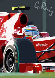Fernando Alonso's Ferrari F10