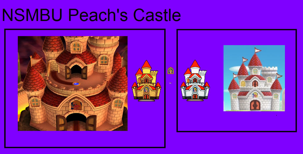 MLBIS (NSMBU) peach castle by lenoxmst on DeviantArt