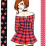 A plaid dress