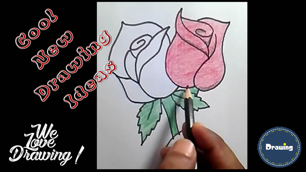 Drawing I How to Draw a Rose Flower - Easy Step by by AnneCouncil on  DeviantArt