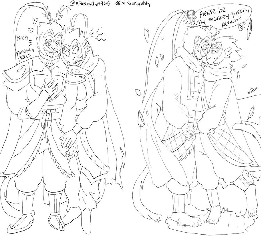 Sun wukong and his lover by Missurbruhh on DeviantArt