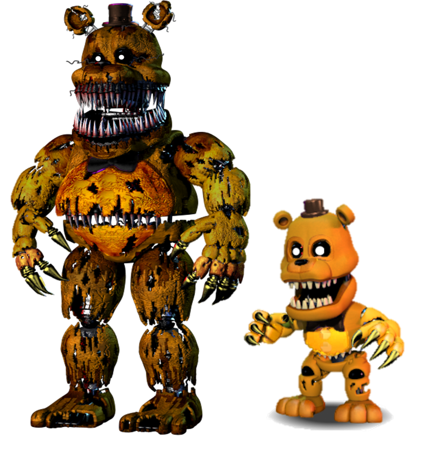 Nightmare Fredbear en FNaF 3 by Gangalf on DeviantArt