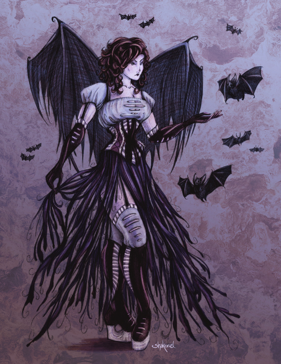Bat Goddess in Colour by Shakoriel