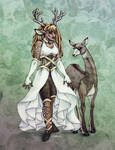 Deer Goddess in Colour by Shakoriel