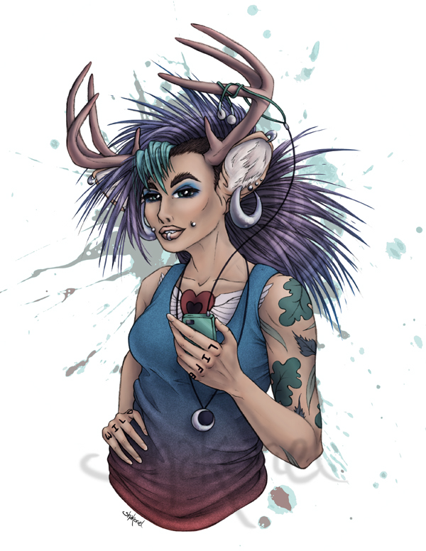 Deerpunk Girl by Shakoriel