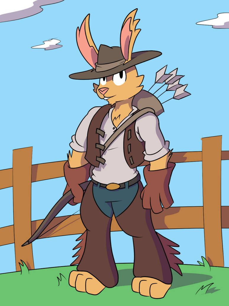 Cowboy Rabbitfolk Casey Mayfield: Rabbitfolk Ranger by ManiakMonkey on DeviantArt