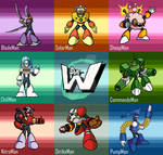 The Robotmasters of MegaMan 10